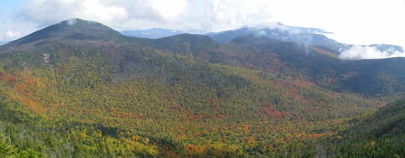 Whiteface panorama 2 & our descent ridge.jpg - White Face panorama, showing our descent route - Photo by Rickey Shortt